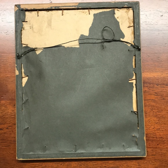 Antique Art Deco Frame With Signed Print by Gene Pressler 1922 - Picture 6 of 8